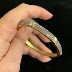 Lia Sophia matte gold and enamel bangle